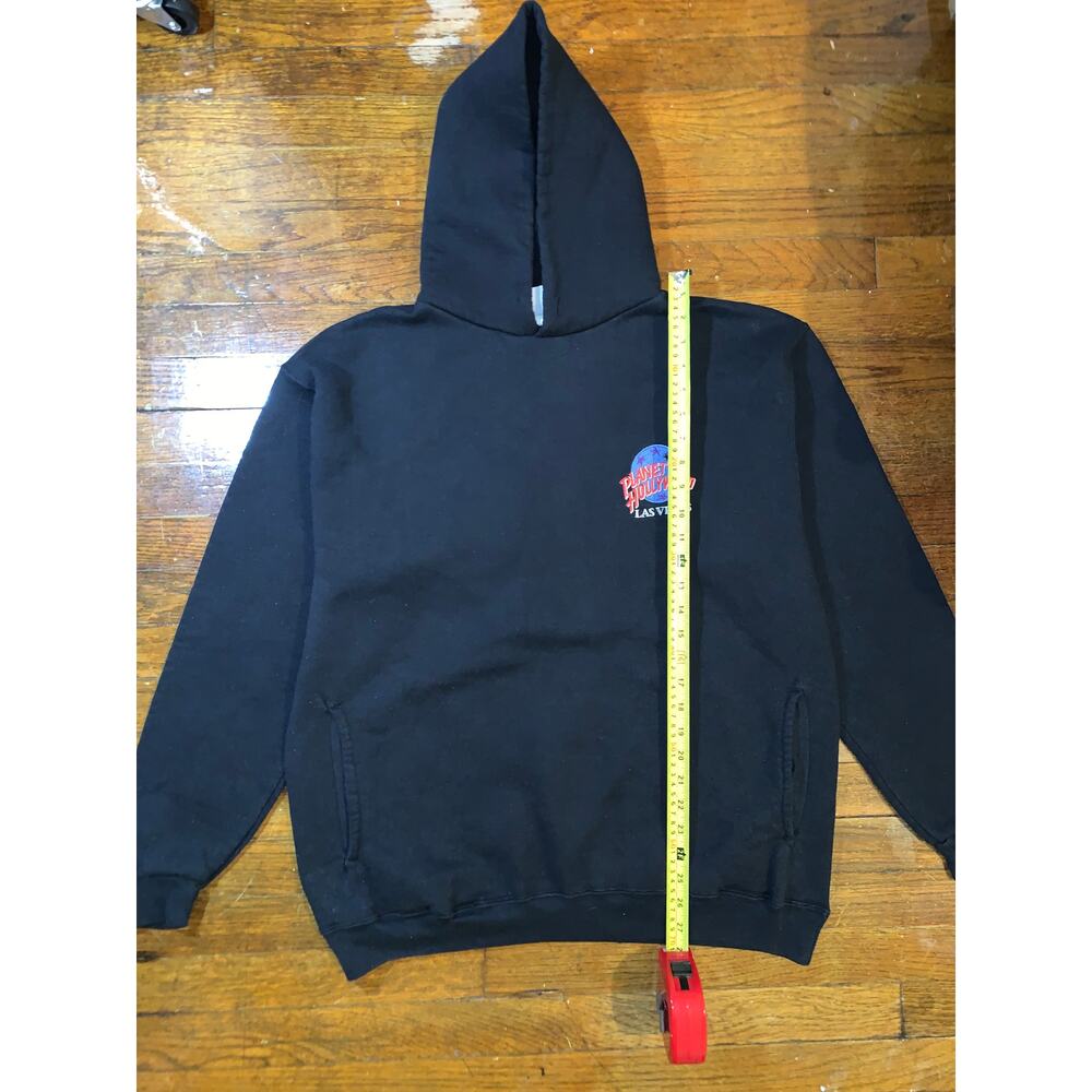 Planet Hollywood Las Vegas Hoodie Mens XL Black Made in USA Heavyweight - Picture 5 of 9